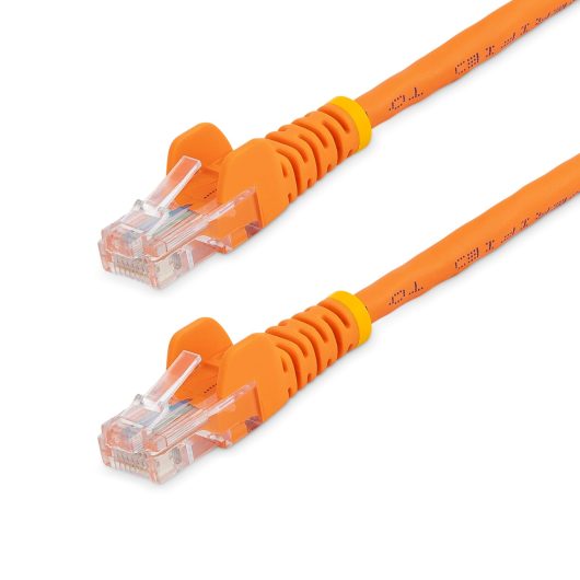 StarTech 45PAT50CMOR Cat5e Ethernet Patch Cable with Snagless RJ45 Connectors - 0.5 m, Orange