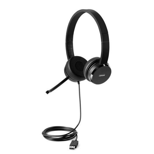 Lenovo Stereo Wired Black Headset | 4XD0X88524