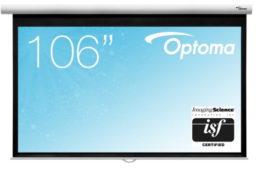 Optoma DS-9106MGA Manual Pull Down Projector Screen - 16:9 Ratio 234 x 132cm