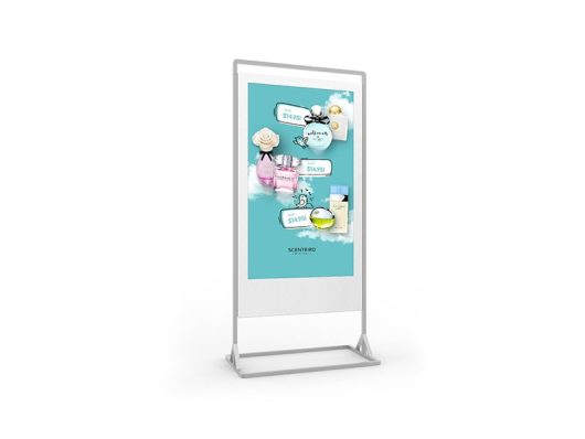 Allsee 43" Superslim Freestanding Double-Sided Digital Posters