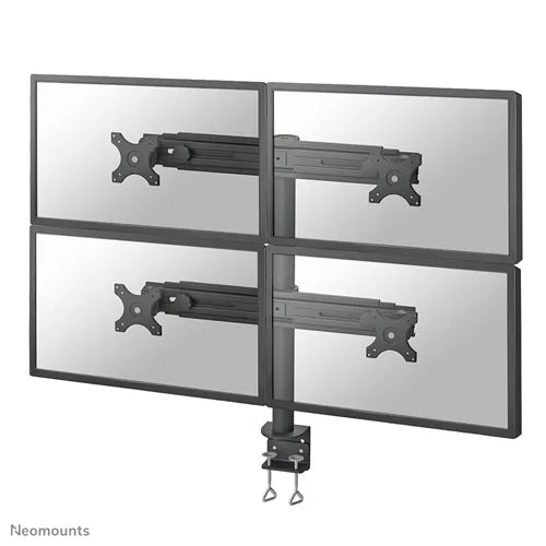 Neomounts 19" - 30" Quad LCD Crossbar Desk Mount | FPMA-D700D4