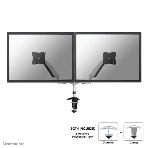 NeoMounts FPMA-D950D Monitor Arm Desk Mount - For Two 10-27" Monitor Screens