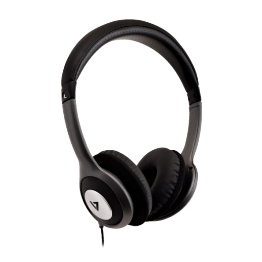 V7 Deluxe Stereo Headphones with Volume Control - HA520-2EP
