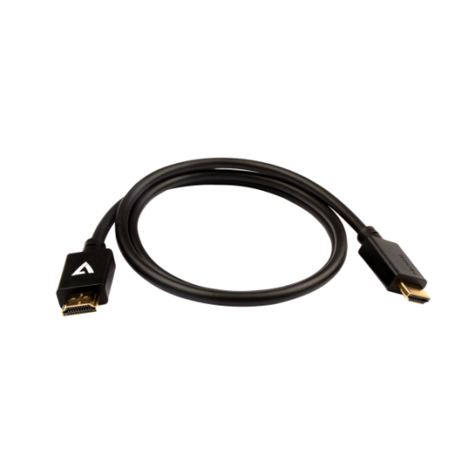 V7 HDMI 2.1 Cable 48 Gbps 8K UHD 1m/3.3ft Black - V7HDMIPRO-1M-BLK