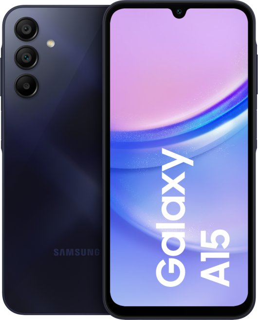 Samsung Galaxy SM-A155F 16.5 cm (6.5") Hybrid Dual SIM Android 14 4G USB Type-C 4 GB 128 GB 5000 mAh Black, Blue Smartphone | SM-A155FZKDEUB