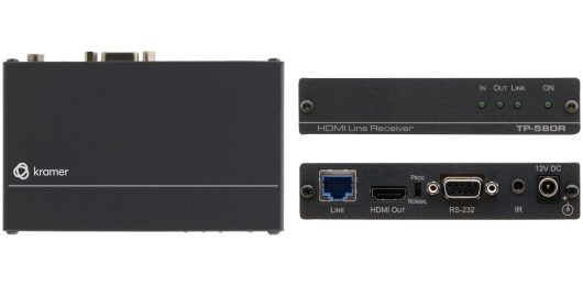 Kramer Electronics 4K60 4:2:0 HDMI HDCP 2.2 Receiver with RS-232 and IR Over Long-Reach HDBaseT | TP-580R