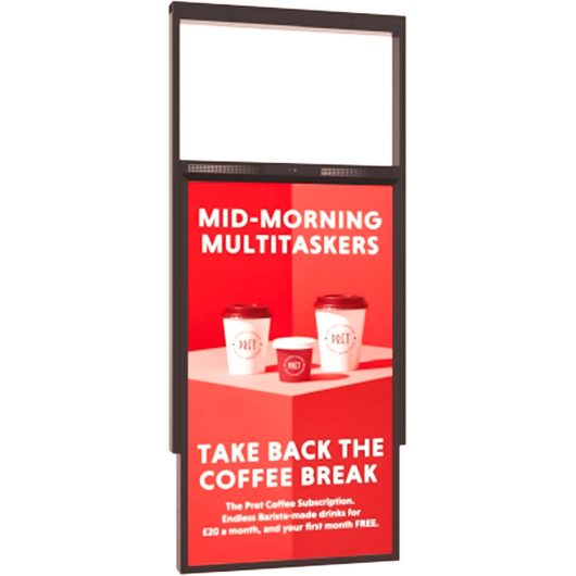 Allsee 49" Double-Sided Ultra High Brightness Digital Display | 3500 cd/m² Ceiling Hanging Signage