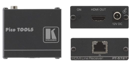 Kramer Electronics PT-572+ HDMI HDCP 2.2 Compact Receiver over PoC Long–Reach DGKat