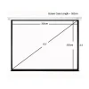 Sapphire Electric 350x262cm Projector Screen 4:3 172 inch SEWS350BV-A