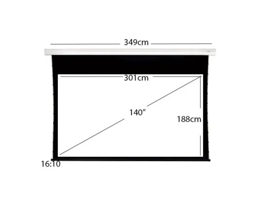 Sapphire Electric Tab Tensioned 301x188.1cm Projector Screen 16:10 128" SETTS300WSF-AW10