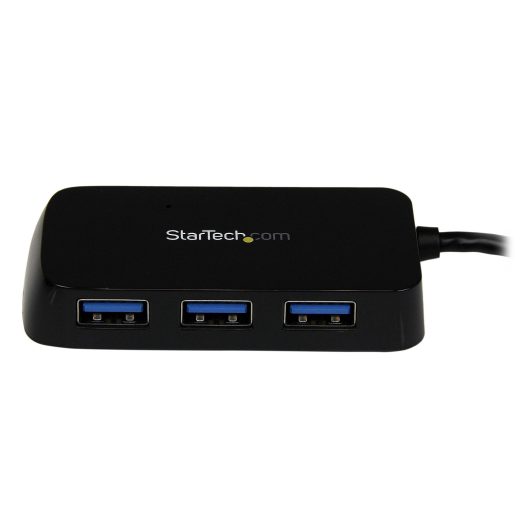 StarTech ST4300MINU3B Portable 4 Port SuperSpeed Mini USB 3.0 Hub - 5Gbps - Black