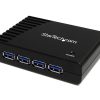 StarTech ST4300USB3GB 4 Port Black SuperSpeed USB 3.0 Hub