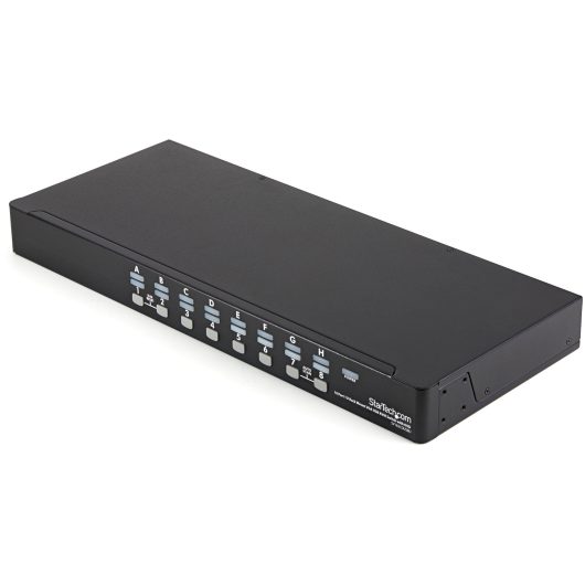 StarTech 16 Port 1U Rackmount USB KVM Switch Kit with OSD and Cables | SV1631DUSBUK
